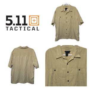 5.11 Tactical Men's Short Sleeve Button Down, Size XL - Excellent Condition